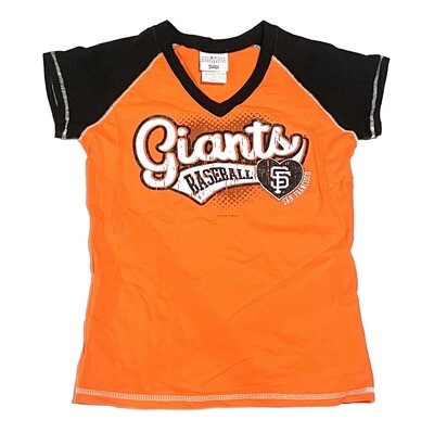 San Francisco Giants Kids Orange Raglan T-Shirt