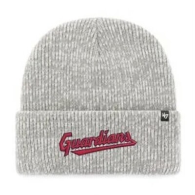 Cleveland Guardians Grey Men's 47 Cuffed Knit Hat Cleveland Guardians Grey Men's 47 Cuffed Knit Hat