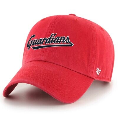 Cleveland Guardians Men’s Red 47 Clean Up Adjustable Hat