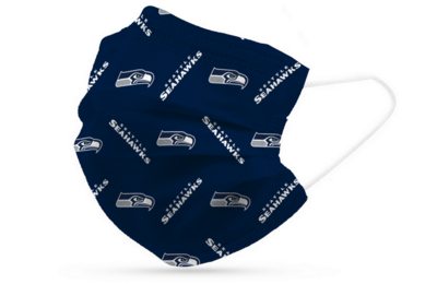 Seattle Seahawks Disposable Mask 6 Pack