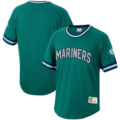 Seattle Mariners Men's Cooperstown Collection Wild Pitch Mitchell & Ness Jersey Shirt