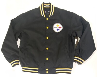 Pittsburgh Steelers Men’s Full Button Varsity Logo Jacket