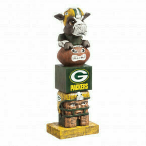 Green Bay Packers Tiki Totem Team Statue Green Bay Packers Tiki Totem Team Statue