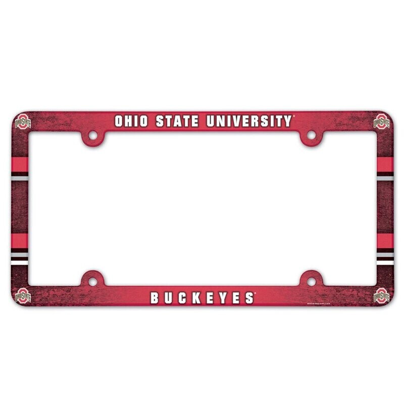 Ohio State Buckeyes Plastic License Plate Frame