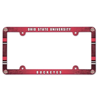 Ohio State Buckeyes Plastic License Plate Frame Ohio State Buckeyes Plastic License Plate Frame