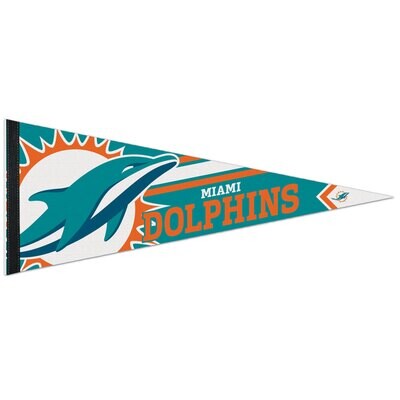 Miami Dolphins 12 Miami Dolphins 12" x 30" Premium Pennant