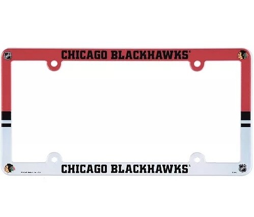 Chicago Blackhawks Plastic License Plate Frame