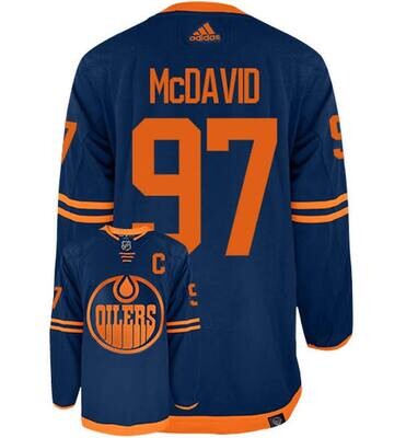 Edmonton Oilers Connor McDavid Navy Men's Adidas Authentic Aeroready Player Jersey