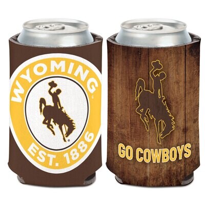Wyoming Cowboys 12 Ounce Can Cooler Koozie