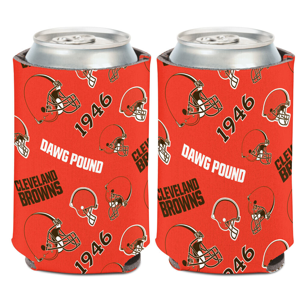 Cleveland Browns All Over 12 Ounce Can Cooler Koozie