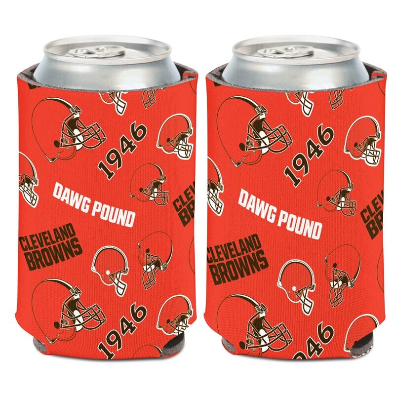 Cleveland Browns All Over 12 Ounce Can Cooler Koozie