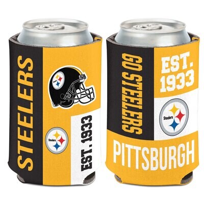 Pittsburgh Steelers Established 12 Ounce Can Cooler Koozie