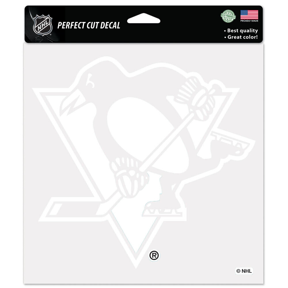 Pittsburgh Penguins Clear 8" x 8" Perfect Cut Color Decal