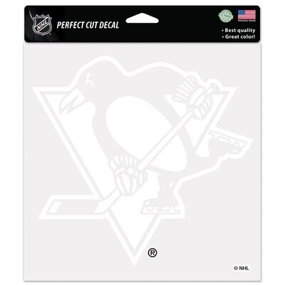 Pittsburgh Penguins Clear 8" x 8" Perfect Cut Color Decal