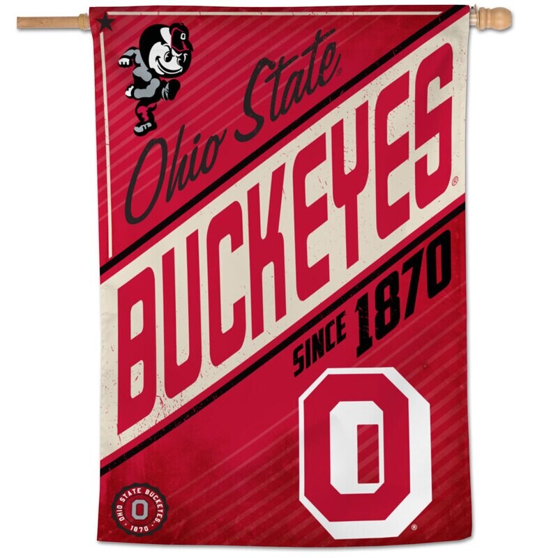 Ohio State Buckeyes Legacy 28 Ohio State Buckeyes Legacy 28" x 40" Vertical Flag
