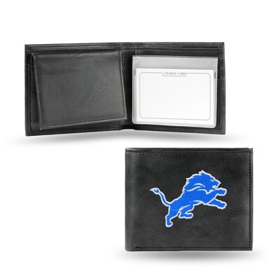 Detroit Lions Genuine Leather Billfold Wallet