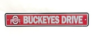 Ohio State Buckeyes 3.75" x 19" Team Street Sign