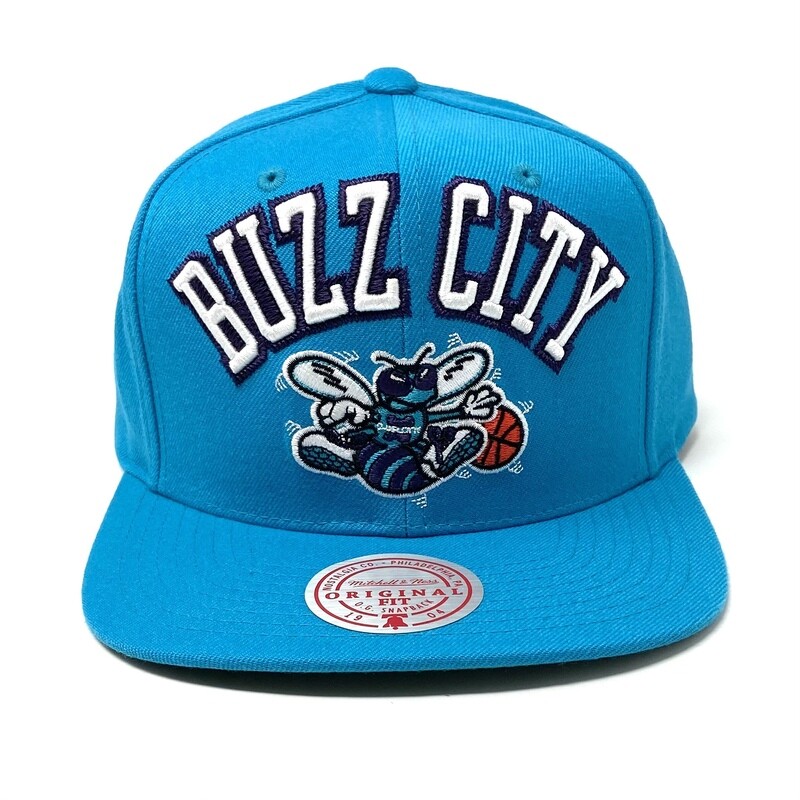 Charlotte Hornets Buzz City Men’s Mitchell & Ness NBA Zig Zag Snapback Hat