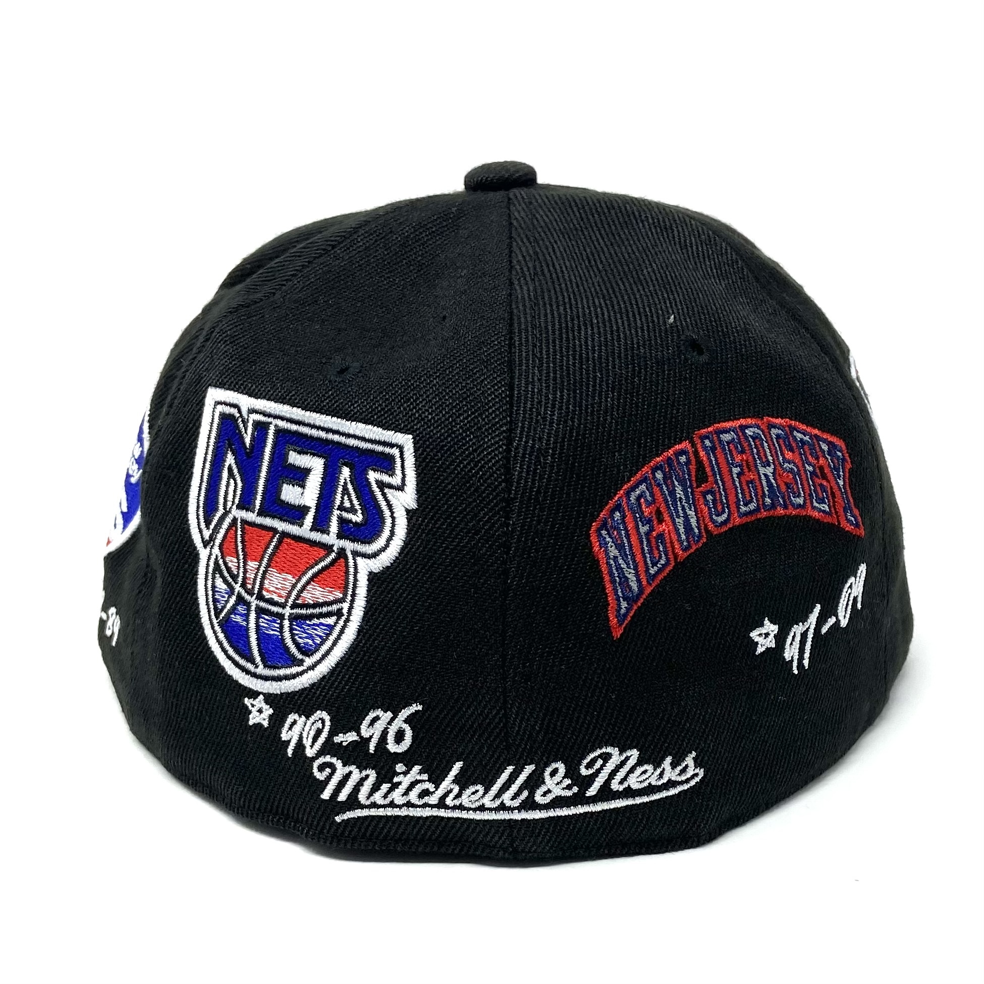 Mitchell & Ness New Jersey Nets Vintage DYNASTY Fitted Cap Hat Size 8  NEW