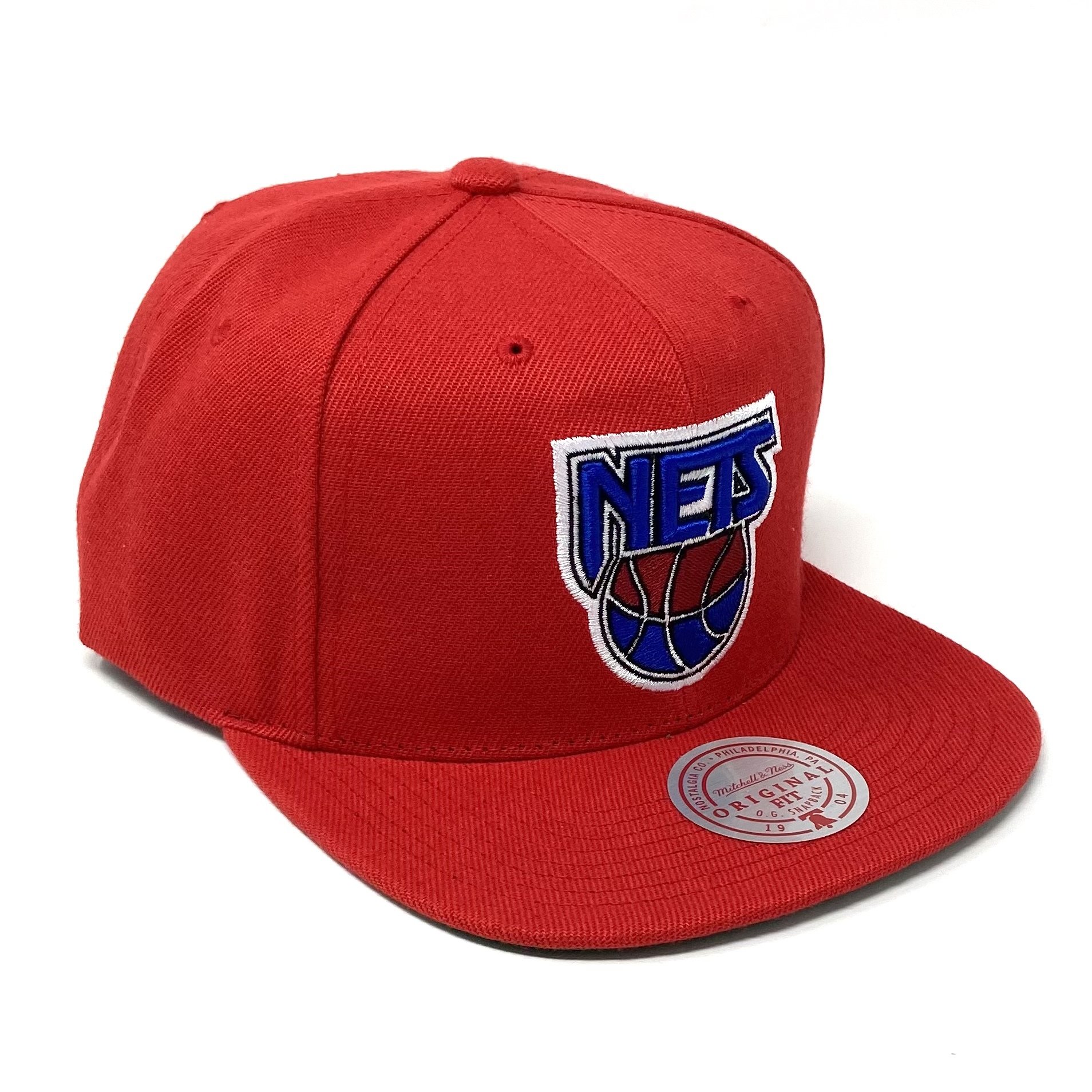 Aape x Mitchell & Ness New Jersey Nets Strapback Hat Red Men's