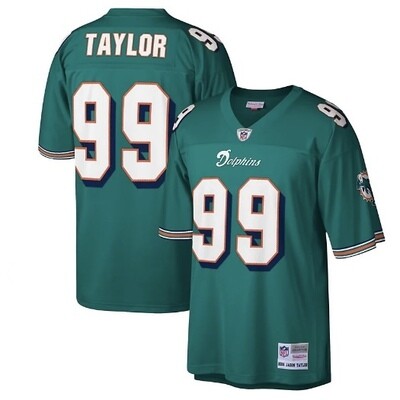 Miami Dolphins Jason Taylor 2006 Teal Men's Mitchell & Ness Legacy Jersey