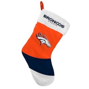 Denver Broncos Color Block Christmas Stocking