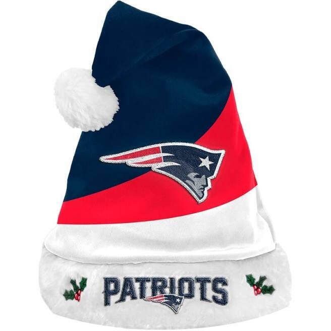 New England Patriots Color Block Santa Hat New England Patriots Color Block Santa Hat