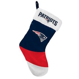 New England Patriots Color Block Christmas Stocking