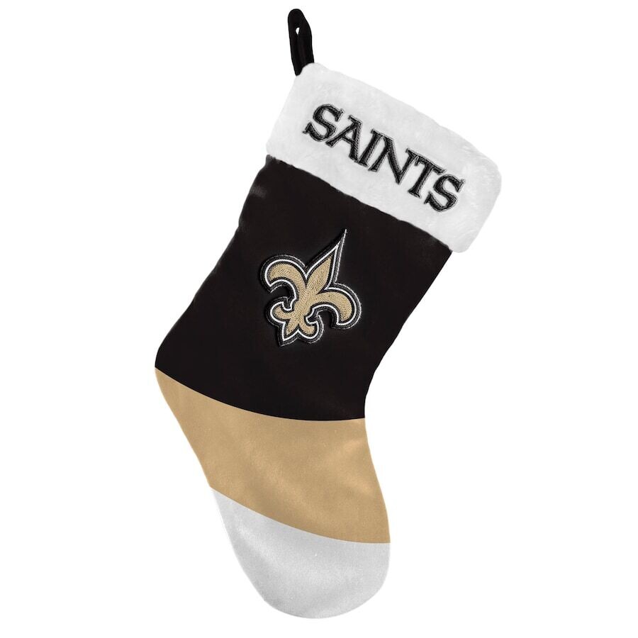 New Orleans Saints Color Block Christmas Stocking