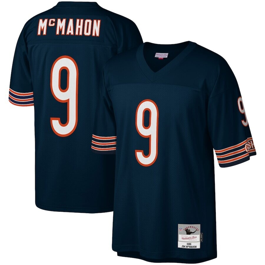 Chicago Bears Jim McMahon 1985 Navy Men's Mitchell & Ness Legacy Jersey