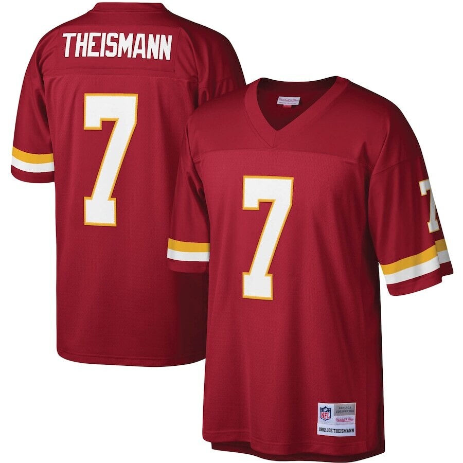 Washington Redskins Joe Theismann 1982 Burgundy Mitchell & Ness Men's Legacy Jersey