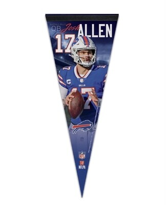 Buffalo Bills Josh Allen 12" x 30" Premium Pennant