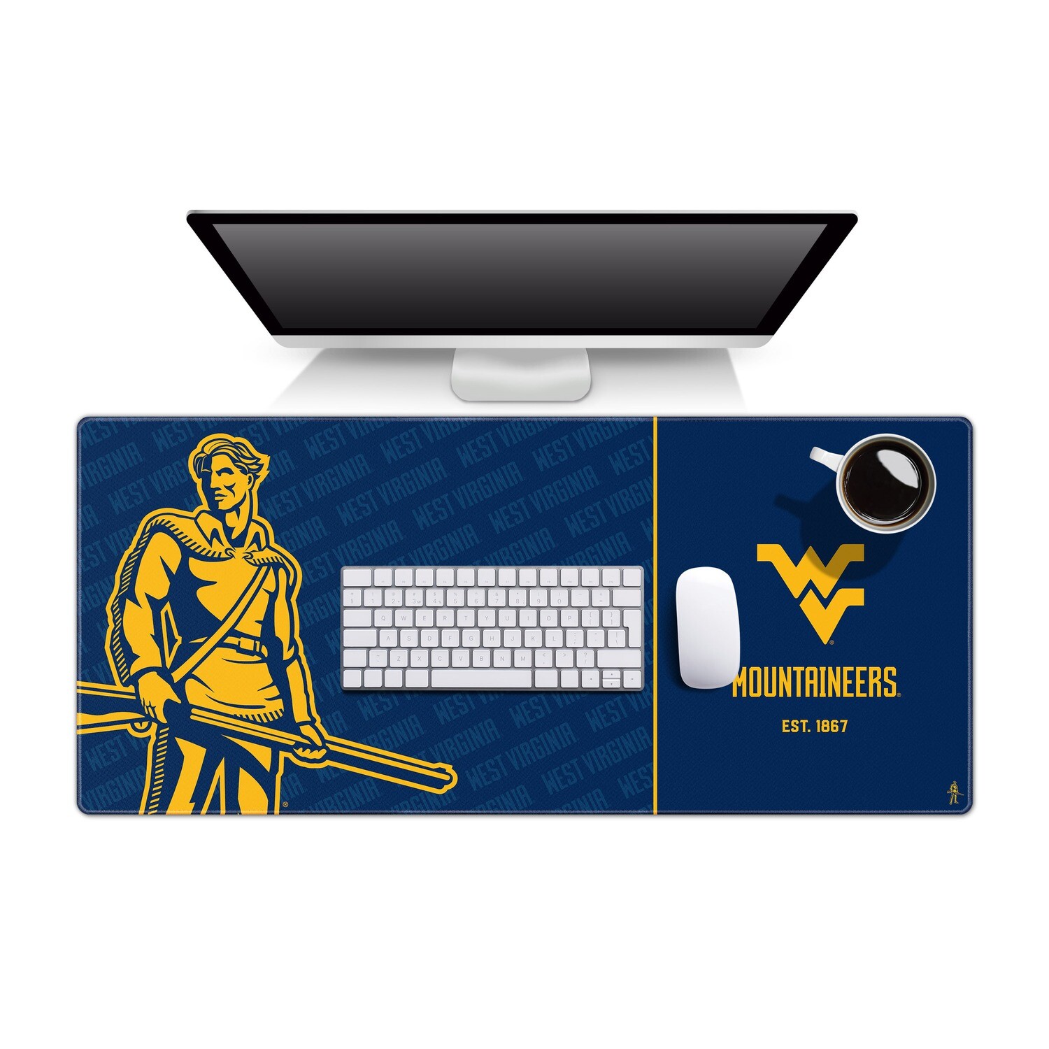 West Virginia Mountaineers Logo Deskpad