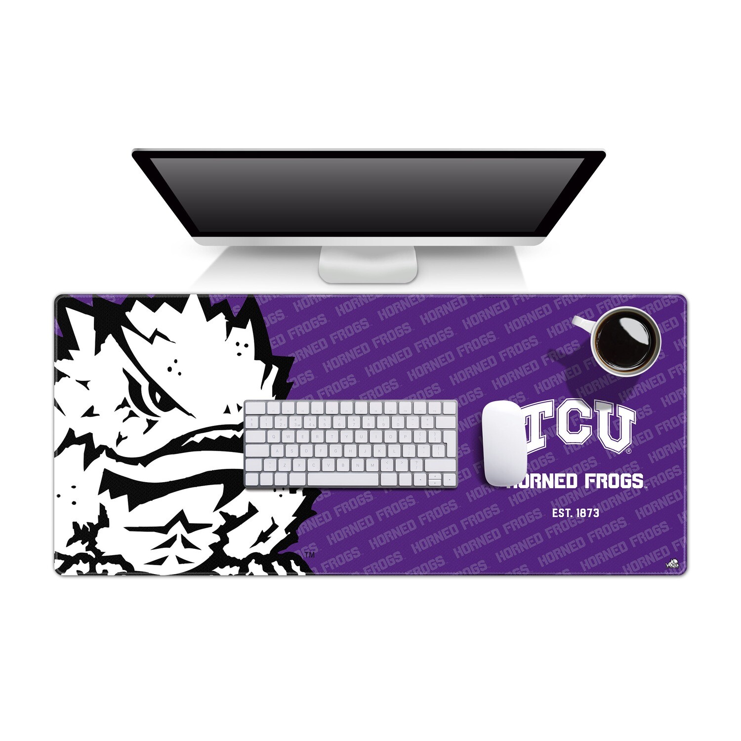 TCU Horned Frogs Logo Deskpad