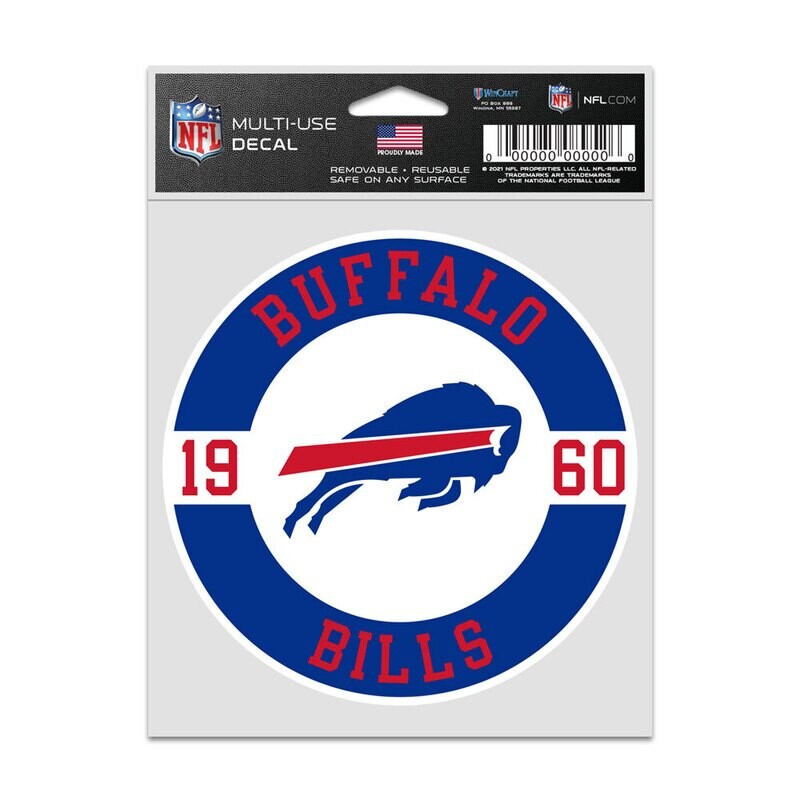 Buffalo Bills 3.5" x 3.5" Multi-Use Decal