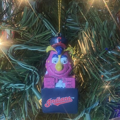 Cleveland Indians Tiki Mascot Ornament