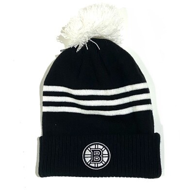 Boston Bruins Men’s Adidas Cuffed Pom Knit Hat