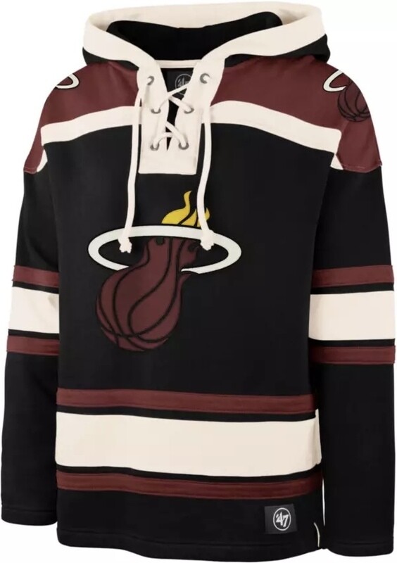 Miami Heat Men’s 47 Lacer V-Neck Pullover Hoodie Miami Heat Men’s 47 Lacer V-Neck Pullover Hoodie