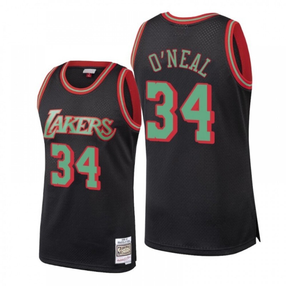 Los Angeles Lakers Shaquille O'Neal 1996-97 Men's Neapolitan Mitchell & Ness Neapolitan Swingman Jersey