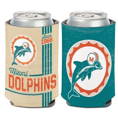 Miami Dolphins Vintage 12 Ounce Can Cooler Koozie
