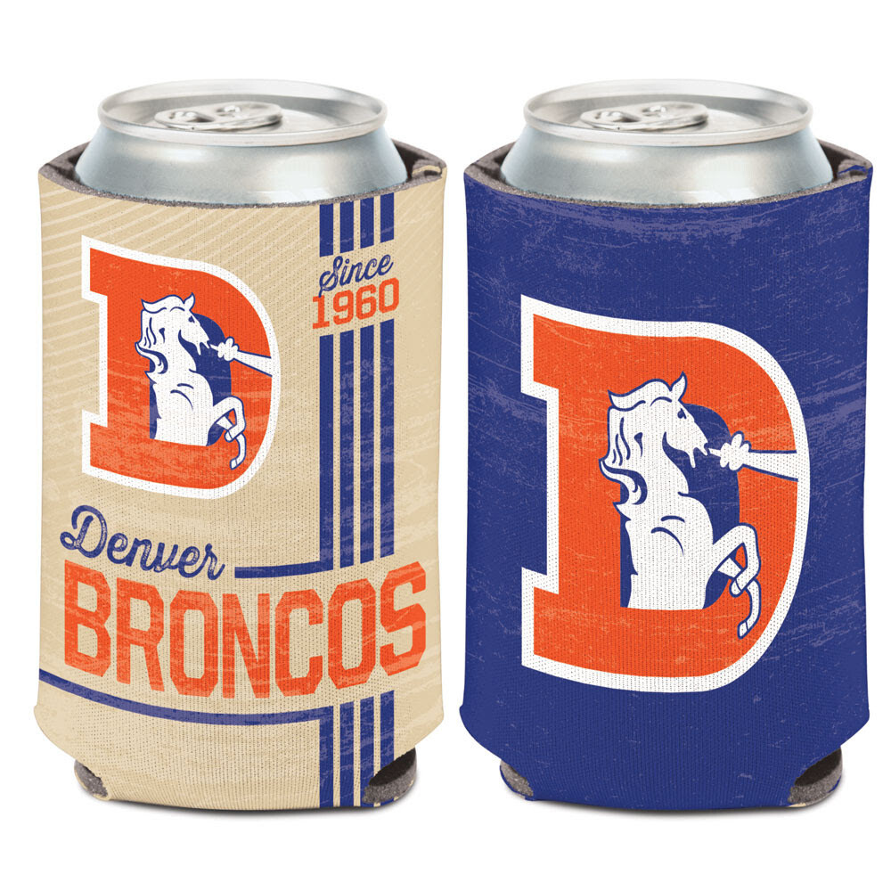 Denver Broncos Vintage 12 Ounce Can Cooler Koozie