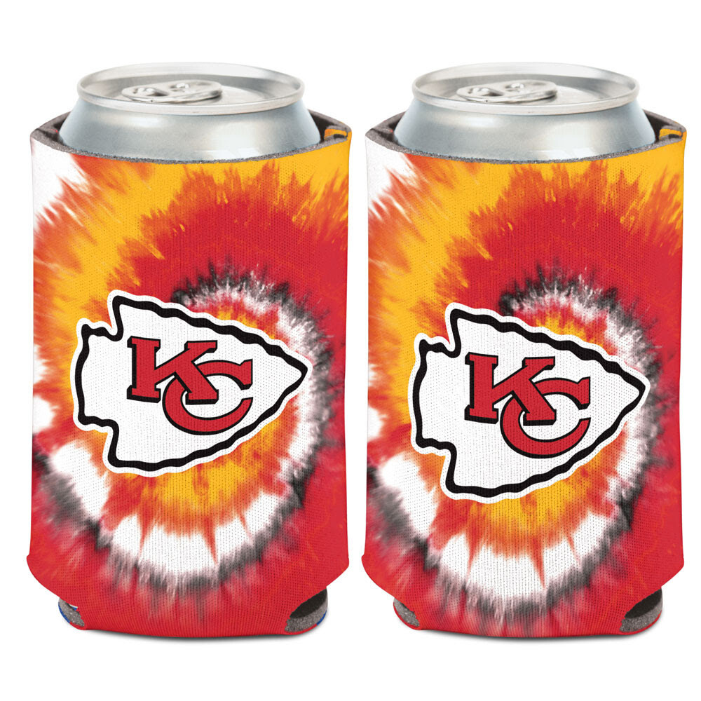 Kansas City Chiefs Tie-Dye 12 Ounce Can Cooler Koozie