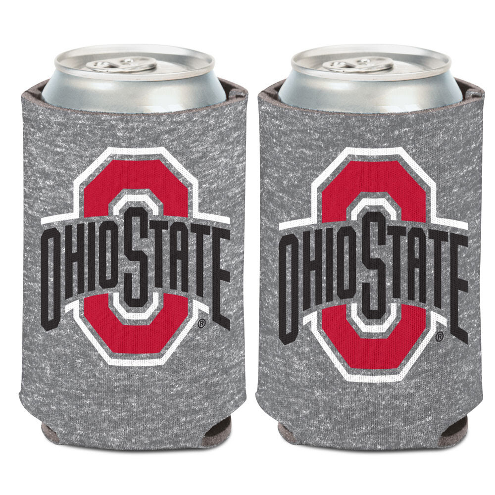 Ohio State Buckeyes Heather Grey 12 Ounce Can Cooler Koozie