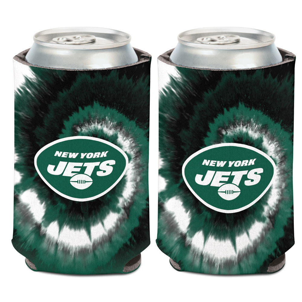 New York Jets Tie-Dye 12 Ounce Can Cooler Koozie