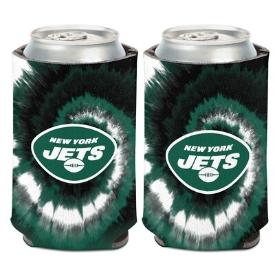 New York Jets Tie-Dye 12 Ounce Can Cooler Koozie New York Jets Tie-Dye 12 Ounce Can Cooler Koozie
