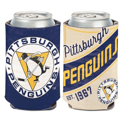 Pittsburgh Penguins Vintage 12 Ounce Can Cooler Koozie
