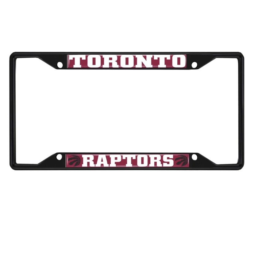 Toronto Raptors Black Metal License Plate Frame