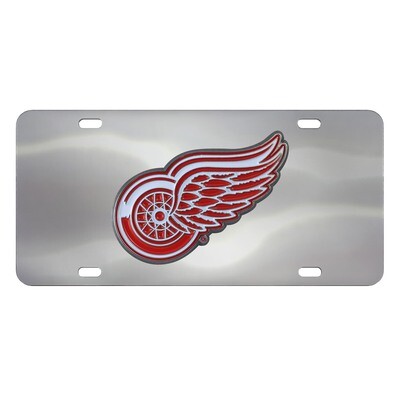 Detroit Red Wings Laser Tag Silver License Plate Detroit Red Wings Laser Tag Silver License Plate