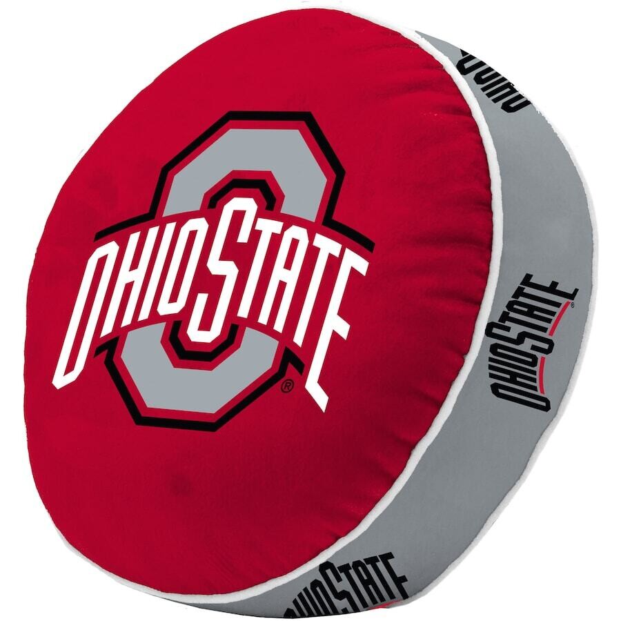 Ohio State Buckeyes Round Team Puff Pillow