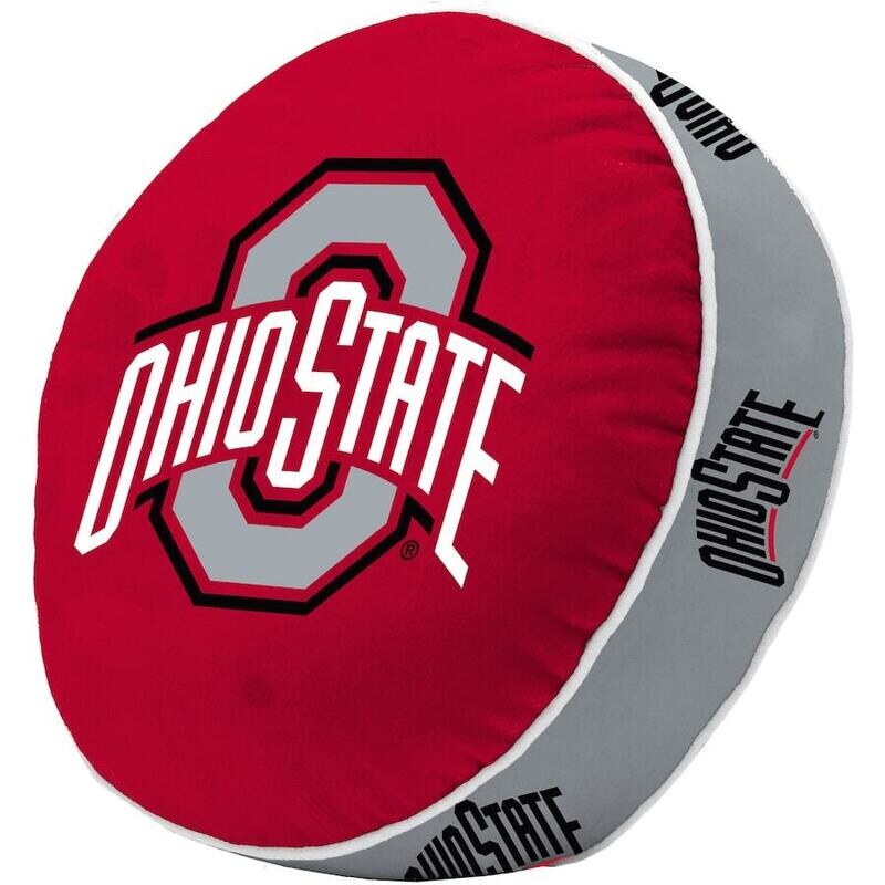 Ohio State Buckeyes Round Team Puff Pillow